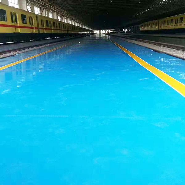 广州西朗地铁站自流平